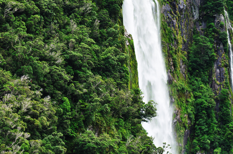 Waterfall-Milford Sound